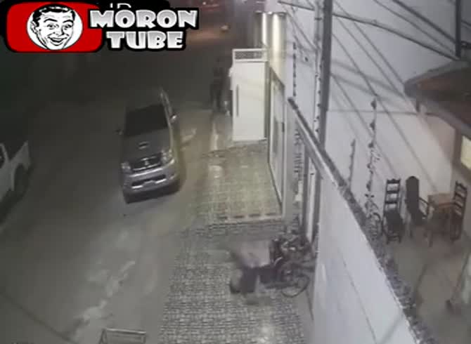 Video :A crippled guy in a wheelchair gets involved in a horrific accident